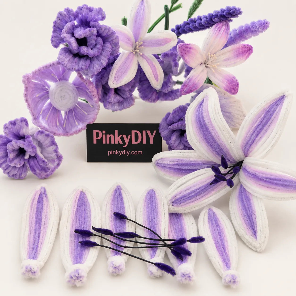 How to Make a Gradient Pipe Cleaner Lily | Step-by-Step Tutorial
