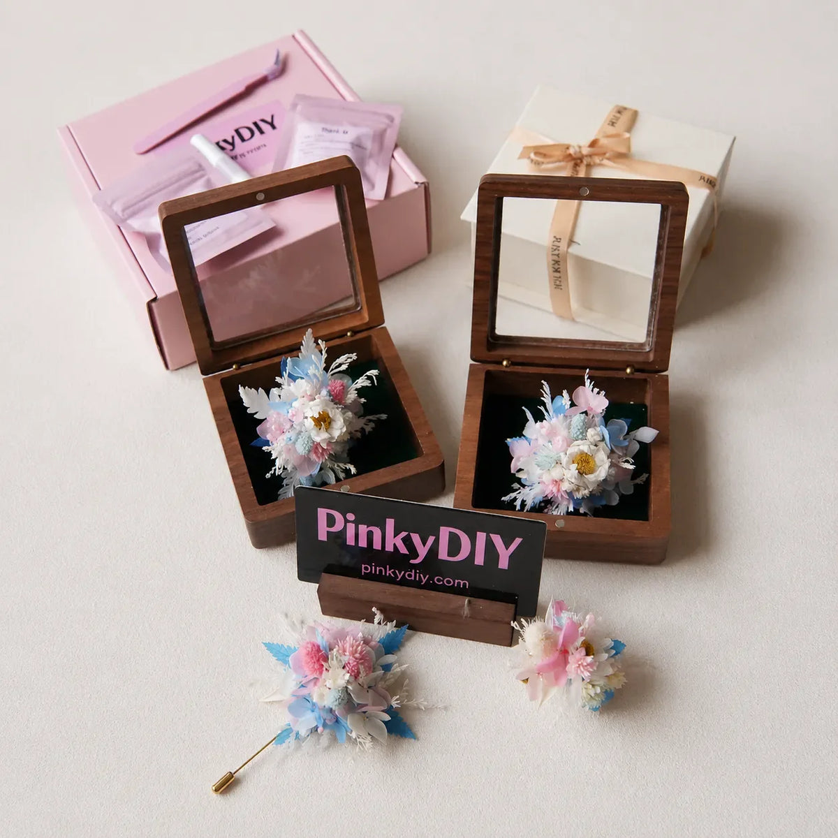 Forever Rose Bouquet Ideas for Bridesmaids and Wedding Jewelry Sets