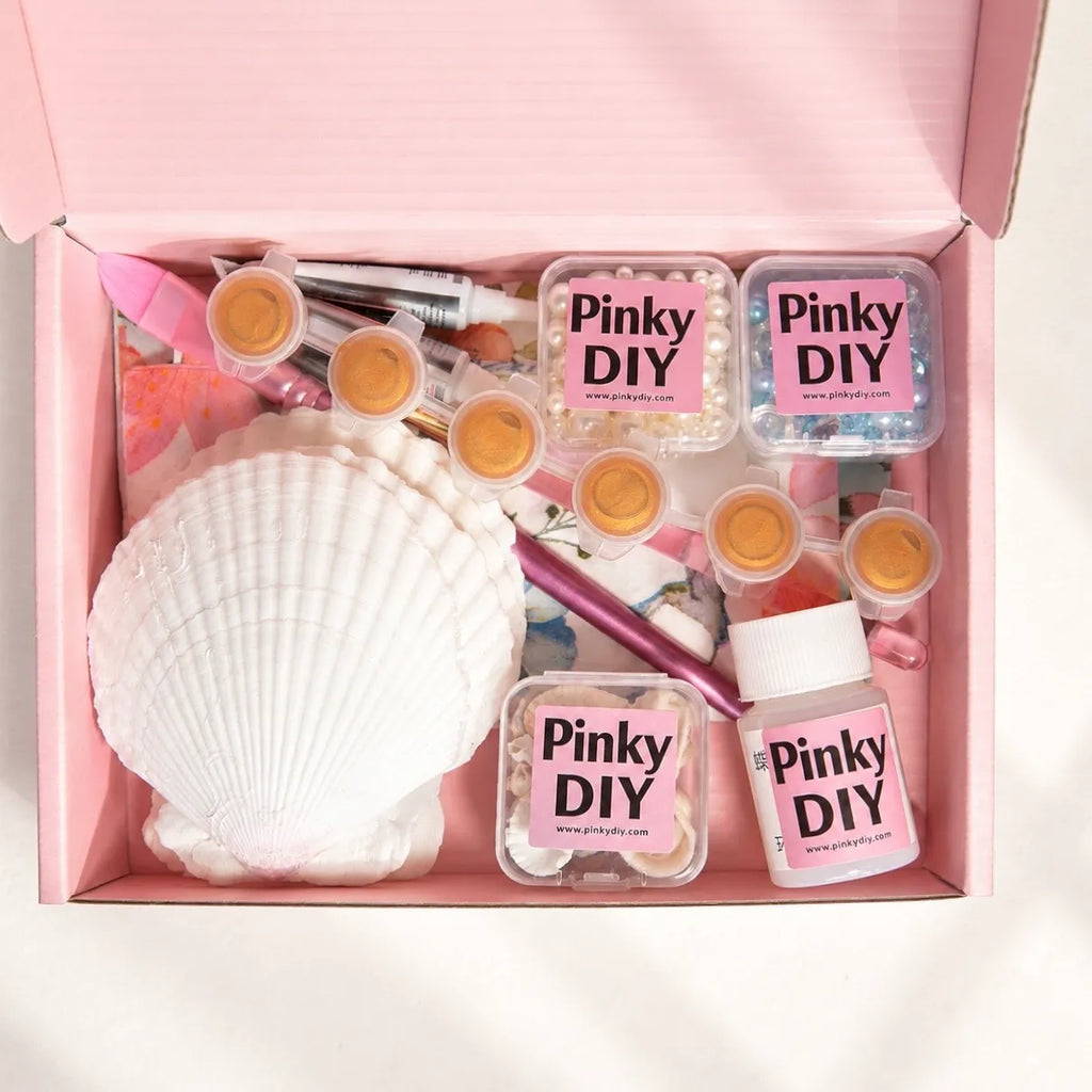 Decoupage Seashell Trinket Dish DIY Kit
