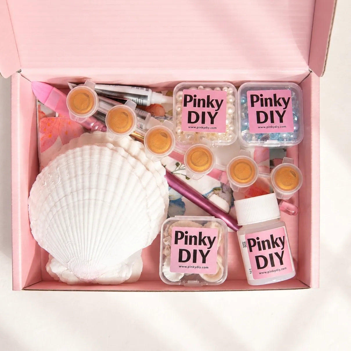 Decoupage Seashell Trinket Dish DIY Kit