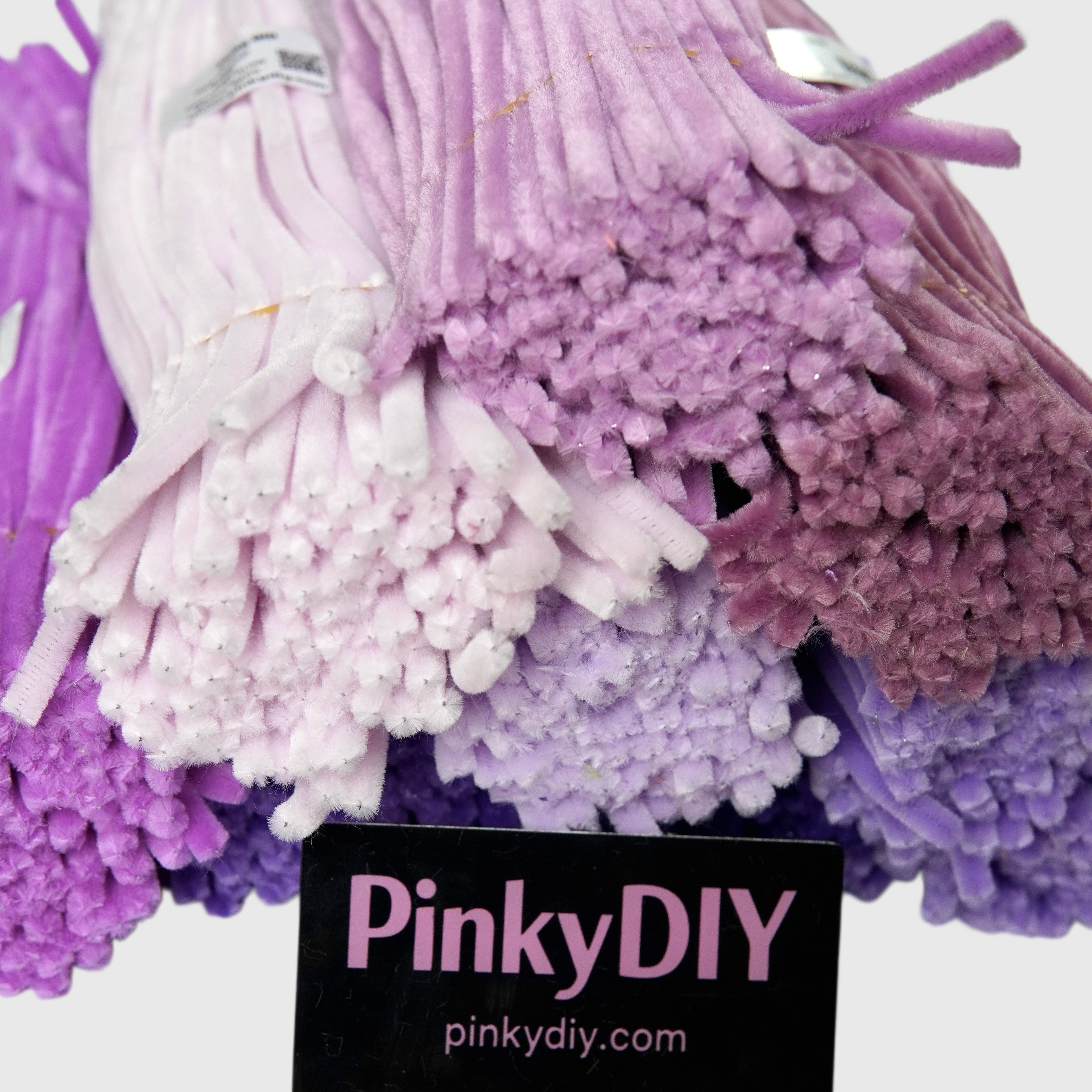Purple Pipe Cleaner Stems (Lavender, Lilac & Deep Purple) - for DIY Crafts