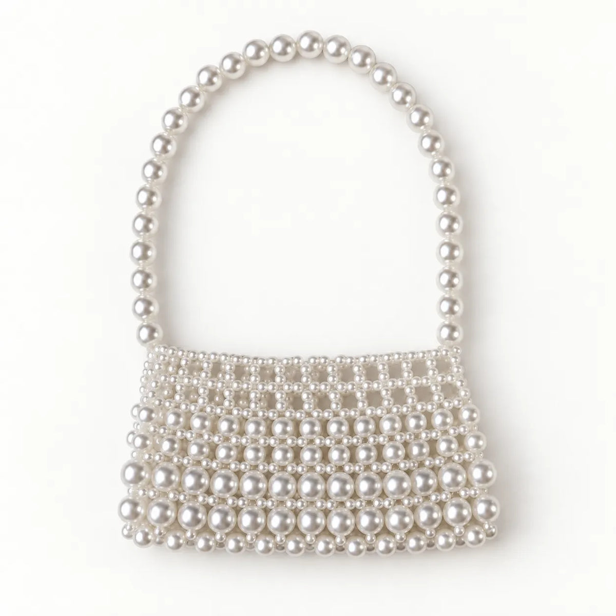 Ivory Faux Pearl Shoulder Bag DIY Kit – Beaded Bag Making Kit