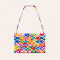Rainbow Dopamine Jelly Heart Beaded Shoulder Bag DIY Kit – Colorful Translucent Acrylic Handbag