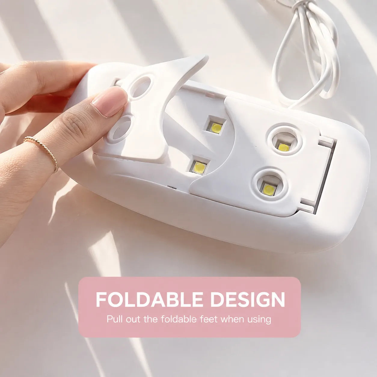 Foldable UV LED Lamp for Rhinestone & UV Glue Crafts