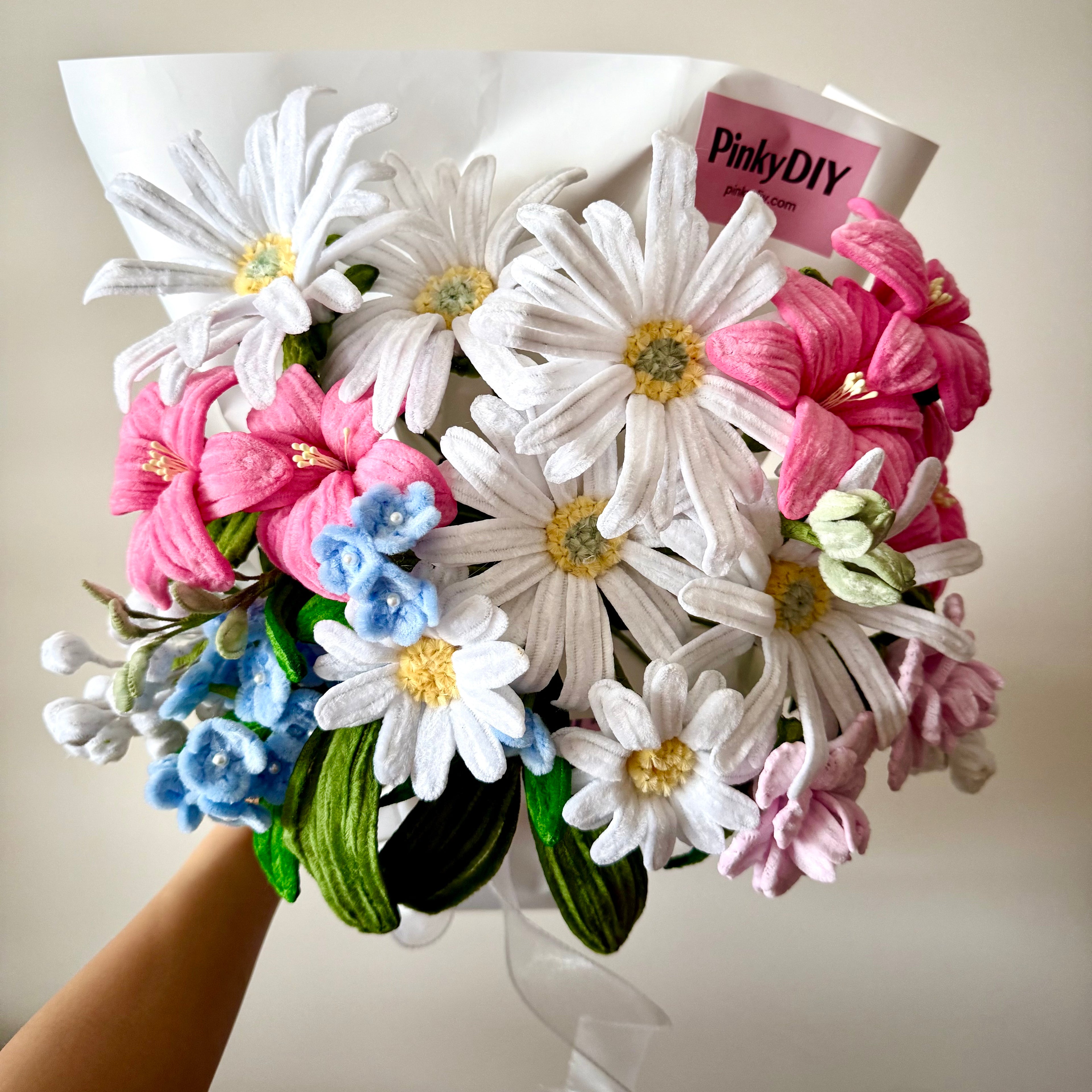 Spring Garden Colorful Bouquet DIY Kit | Gerbera, Alstroemeria & Baby’s Breath