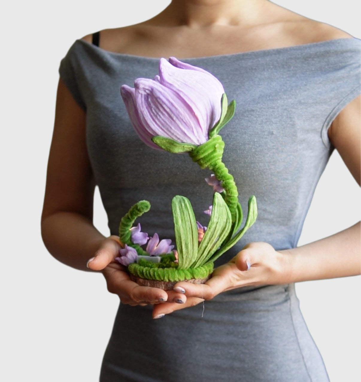 Handmade DIY Pipe Cleaner Kit – Lily of the Valley Night Light for Bedroom & Creative Decor