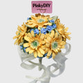 Spring Daisy Bouquet DIY Kit (Yellow & Blue Floral)
