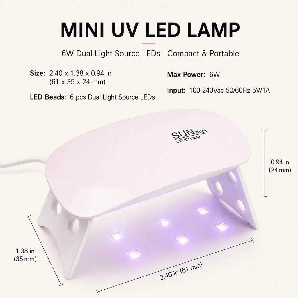 Foldable UV LED Lamp for Rhinestone & UV Glue Crafts
