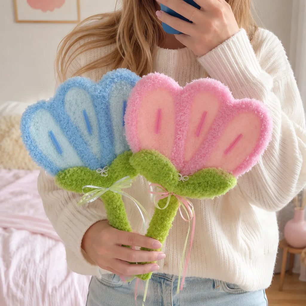 Fluffy Tulip Hand Fan DIY Kit