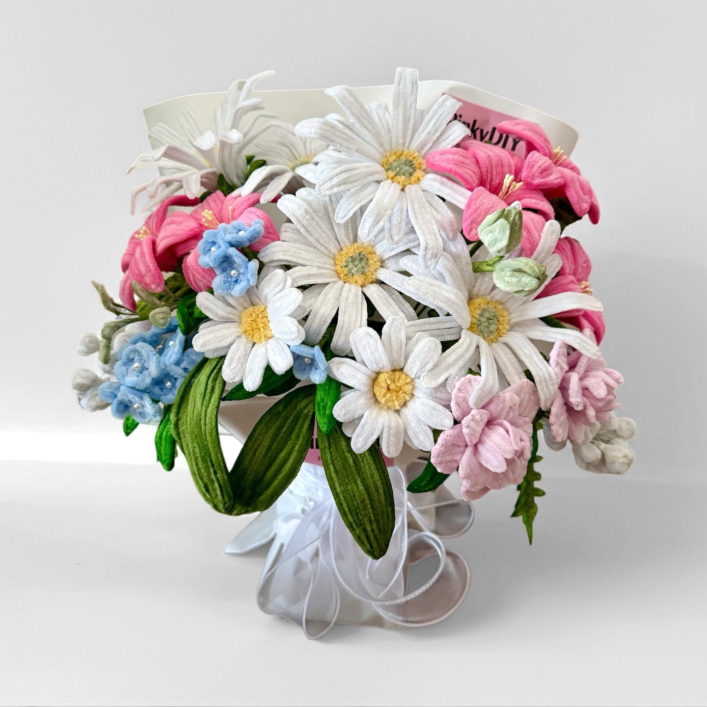 Spring Garden Colorful Bouquet DIY Kit | Gerbera, Alstroemeria & Baby’s Breath