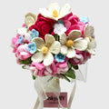 Soft Pastel Spring Flower Bouquet DIY Kit (Daisy & Rose)