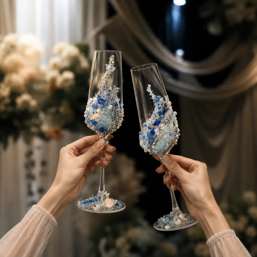 DIY Butterfly Toast Champagne Glass Kit