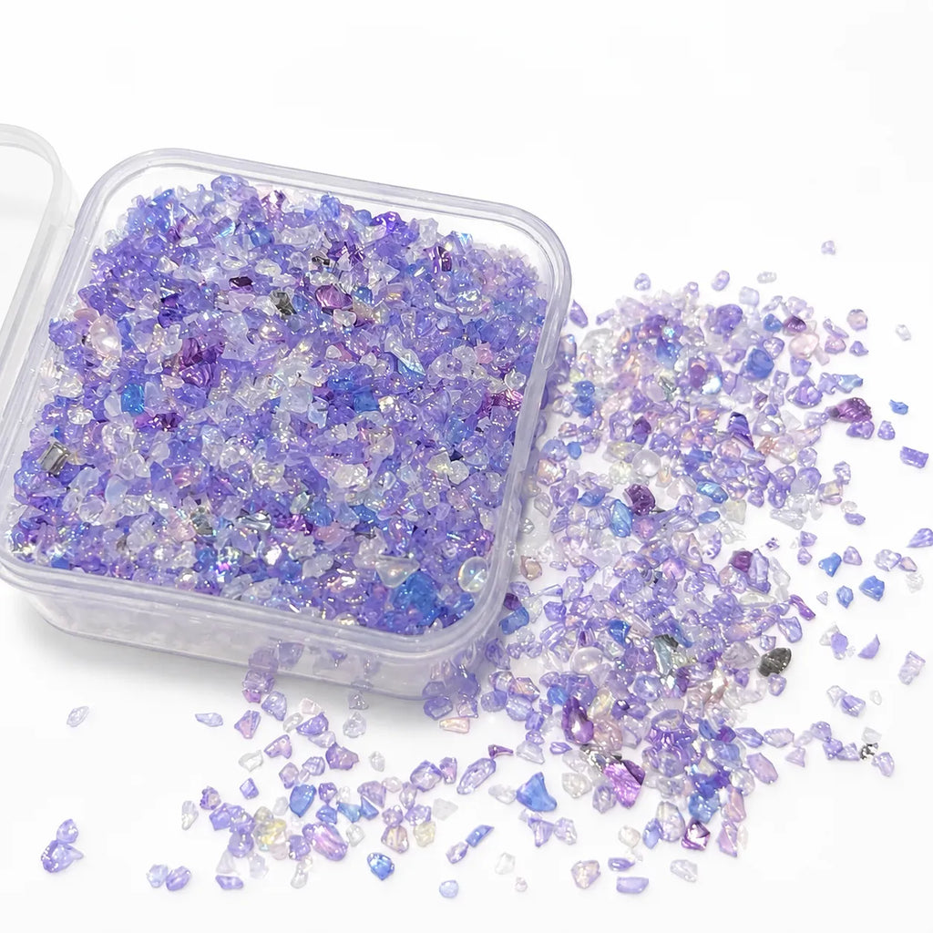 Purple Crushed Crystal Mix Pack – 30g | DIY Bedazzle Materials