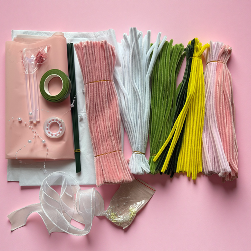 DIY Luxury Flower Bouquet Kit – Elegant Handmade Gift for Her