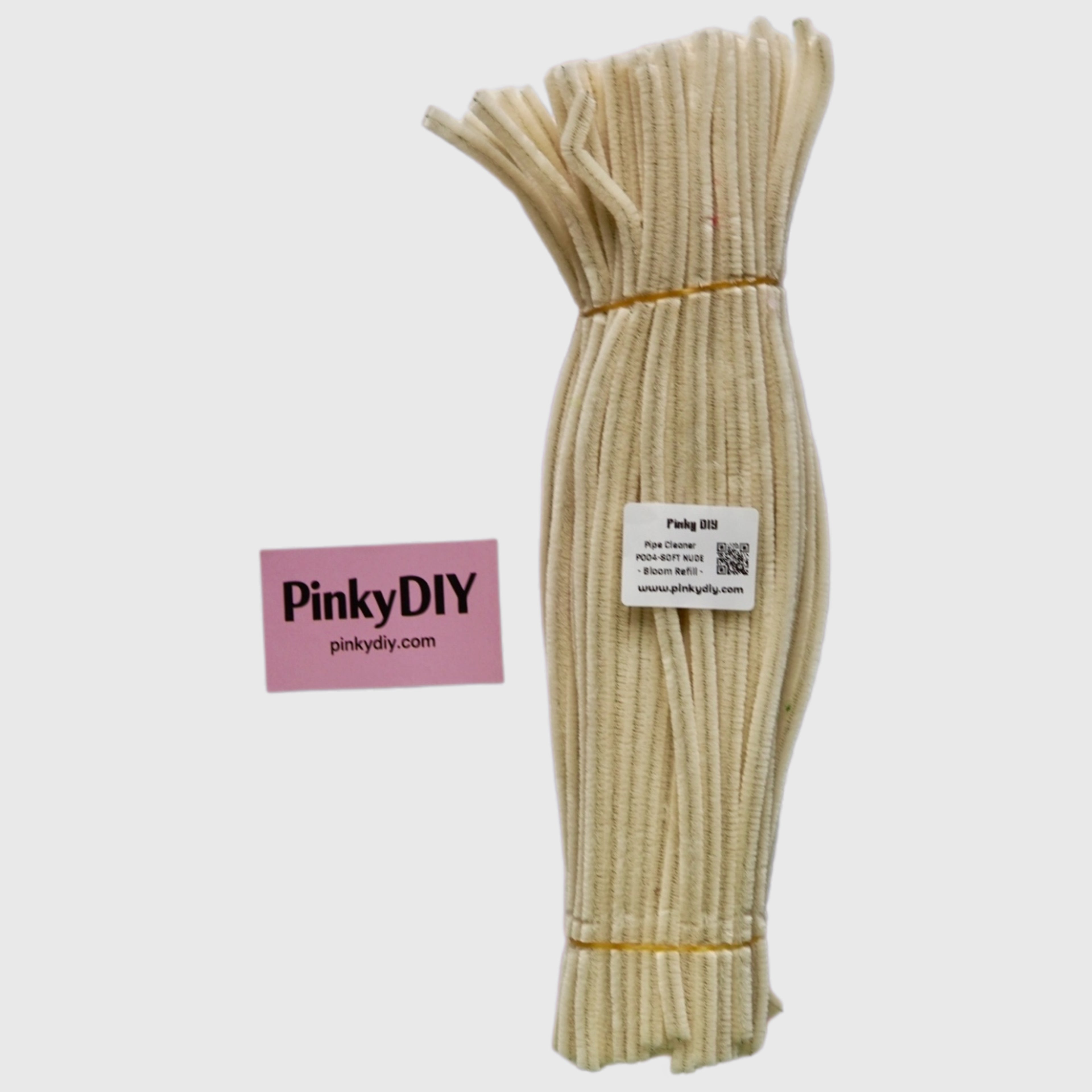 White & Neutral Pipe Cleaner Stems Refill - for DIY Crafts & handmade flower bouquet