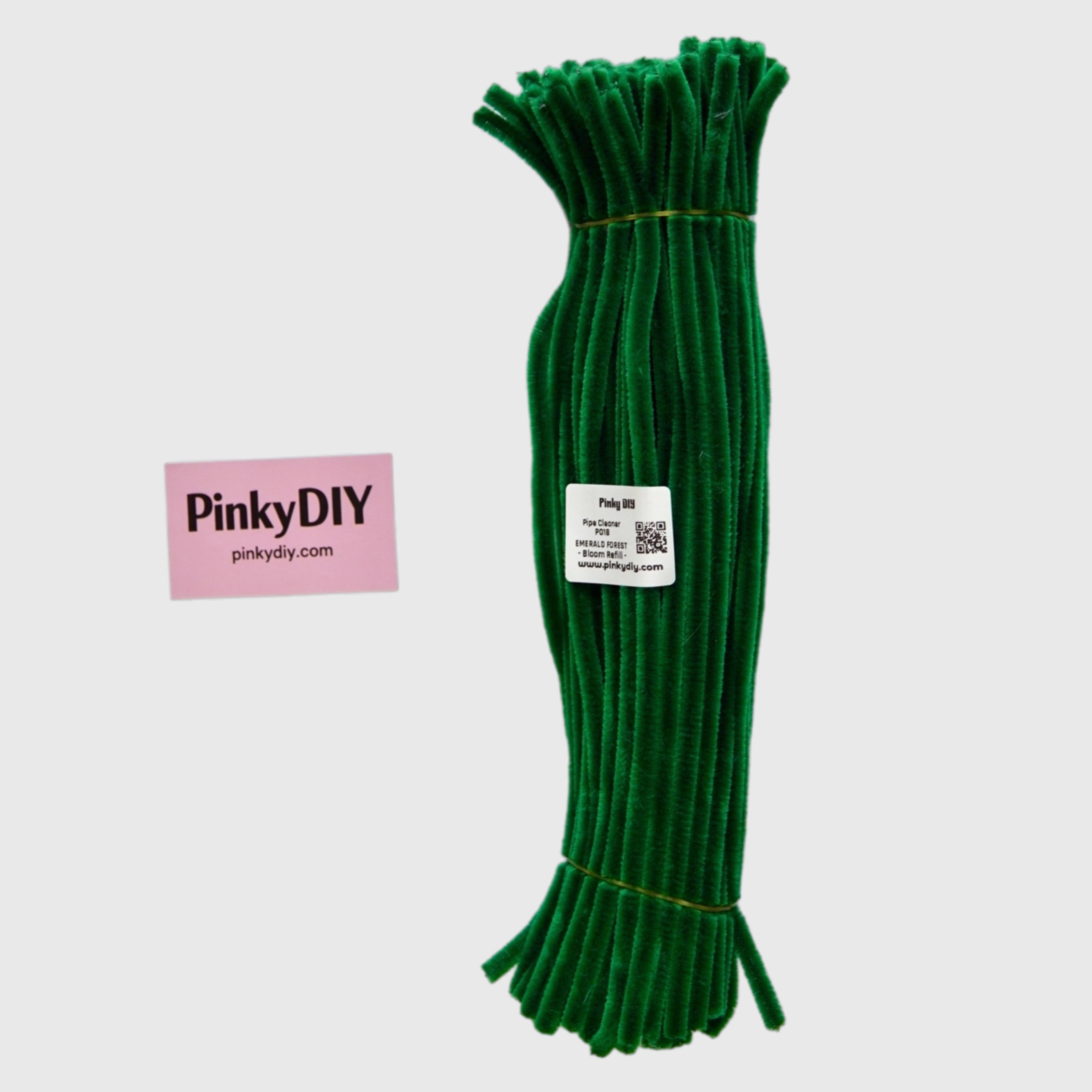 Green Pipe Cleaner Stems (Avocado, Mint & Matcha Tones)  | Soft Craft Stems for DIY Flowers