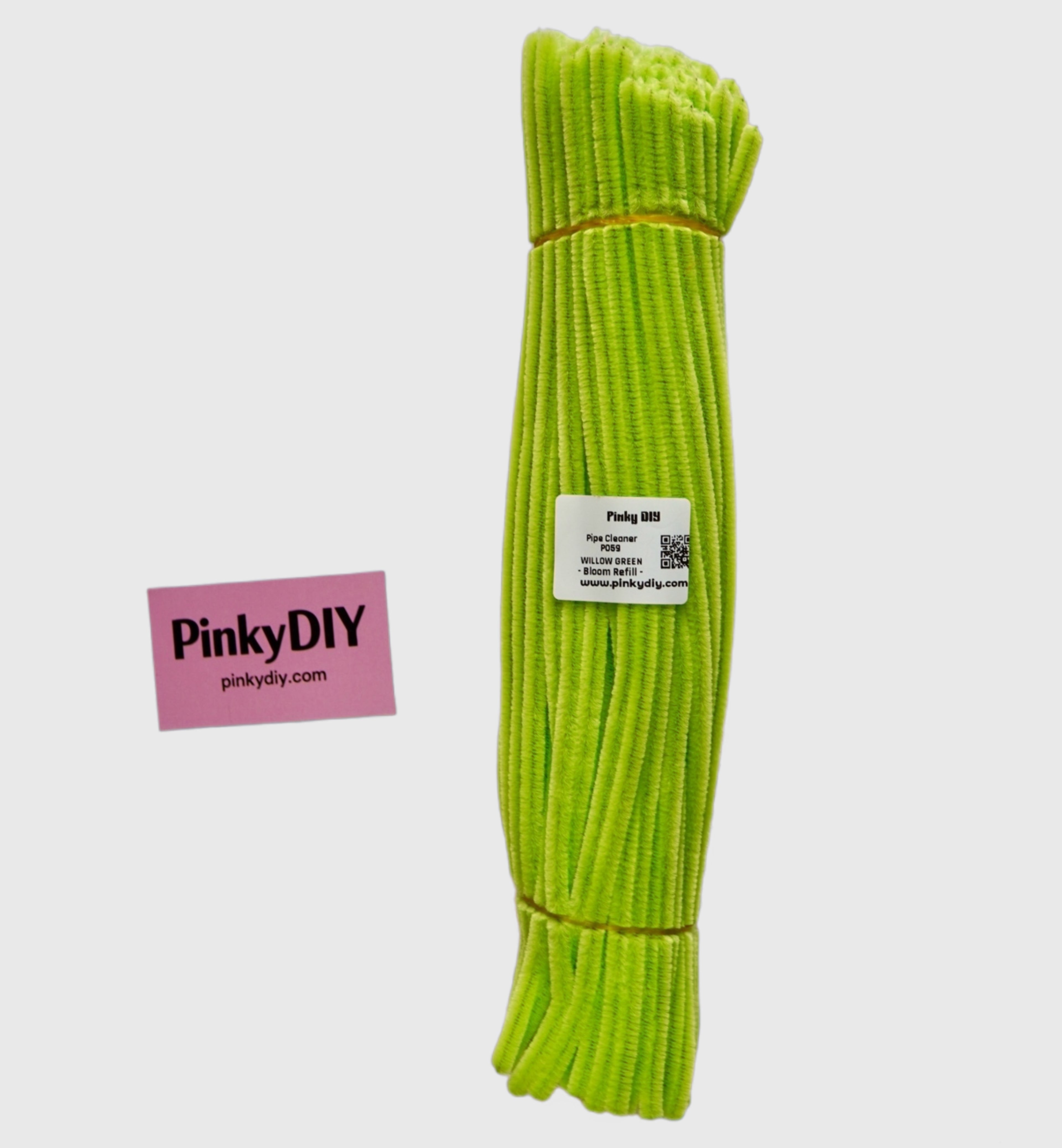 Green Pipe Cleaner Stems (Avocado, Mint & Matcha Tones)  | Soft Craft Stems for DIY Flowers