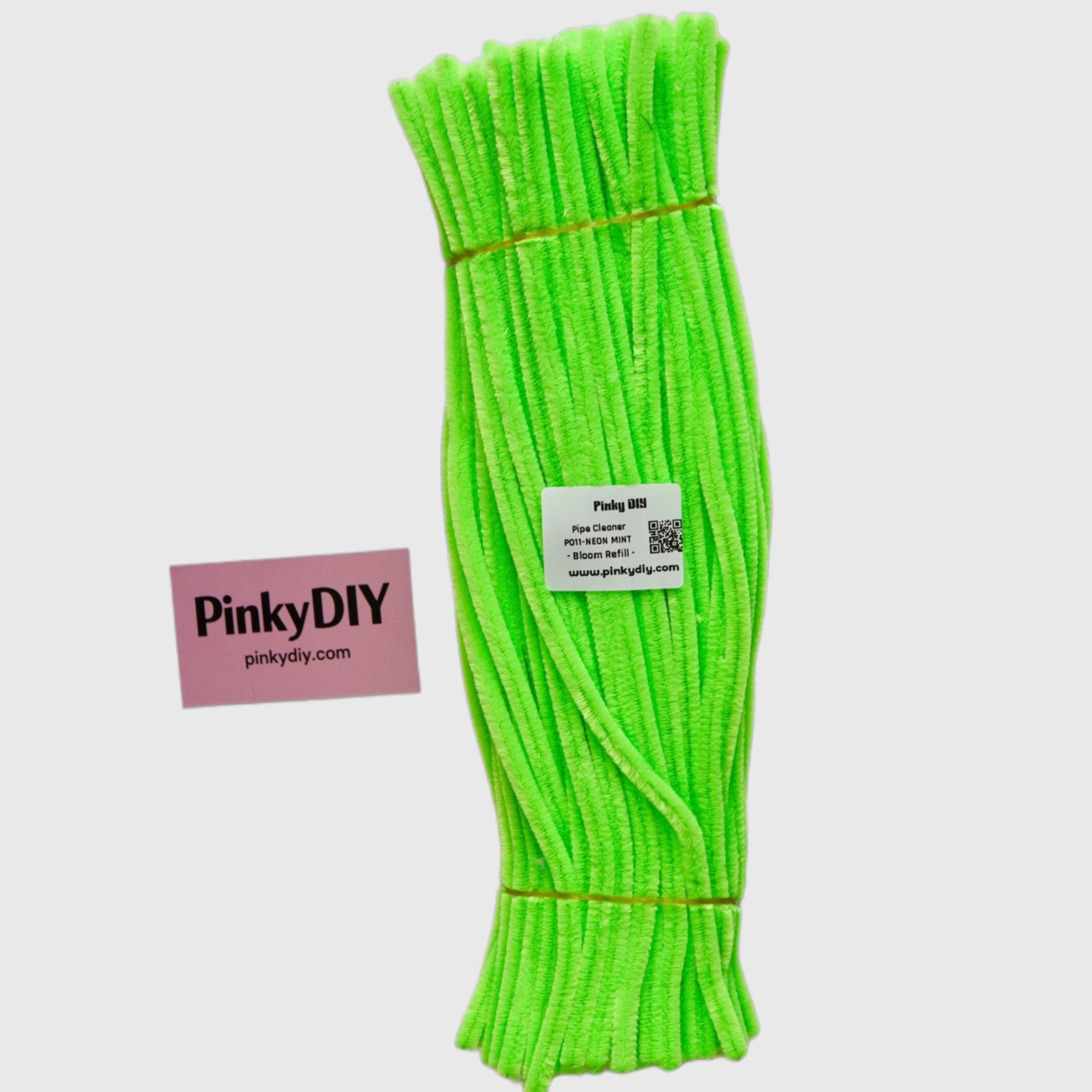 Green Pipe Cleaner Stems (Avocado, Mint & Matcha Tones)  | Soft Craft Stems for DIY Flowers