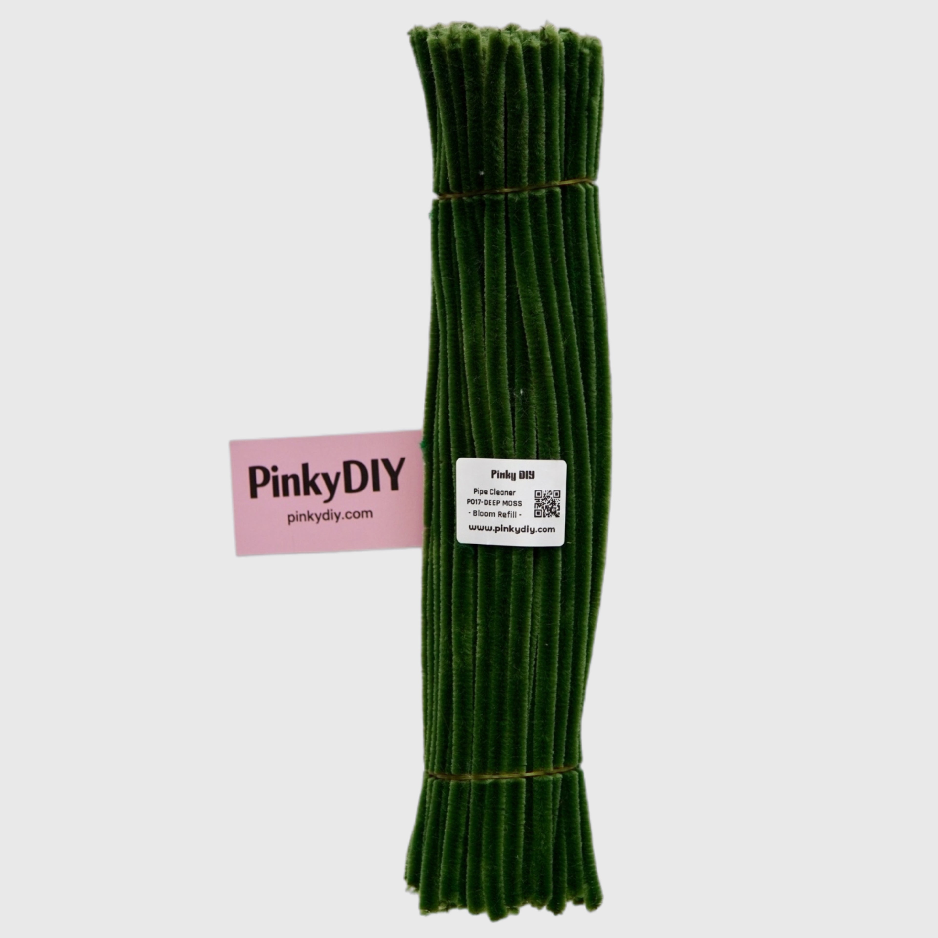 Green Pipe Cleaner Stems (Avocado, Mint & Matcha Tones)  | Soft Craft Stems for DIY Flowers