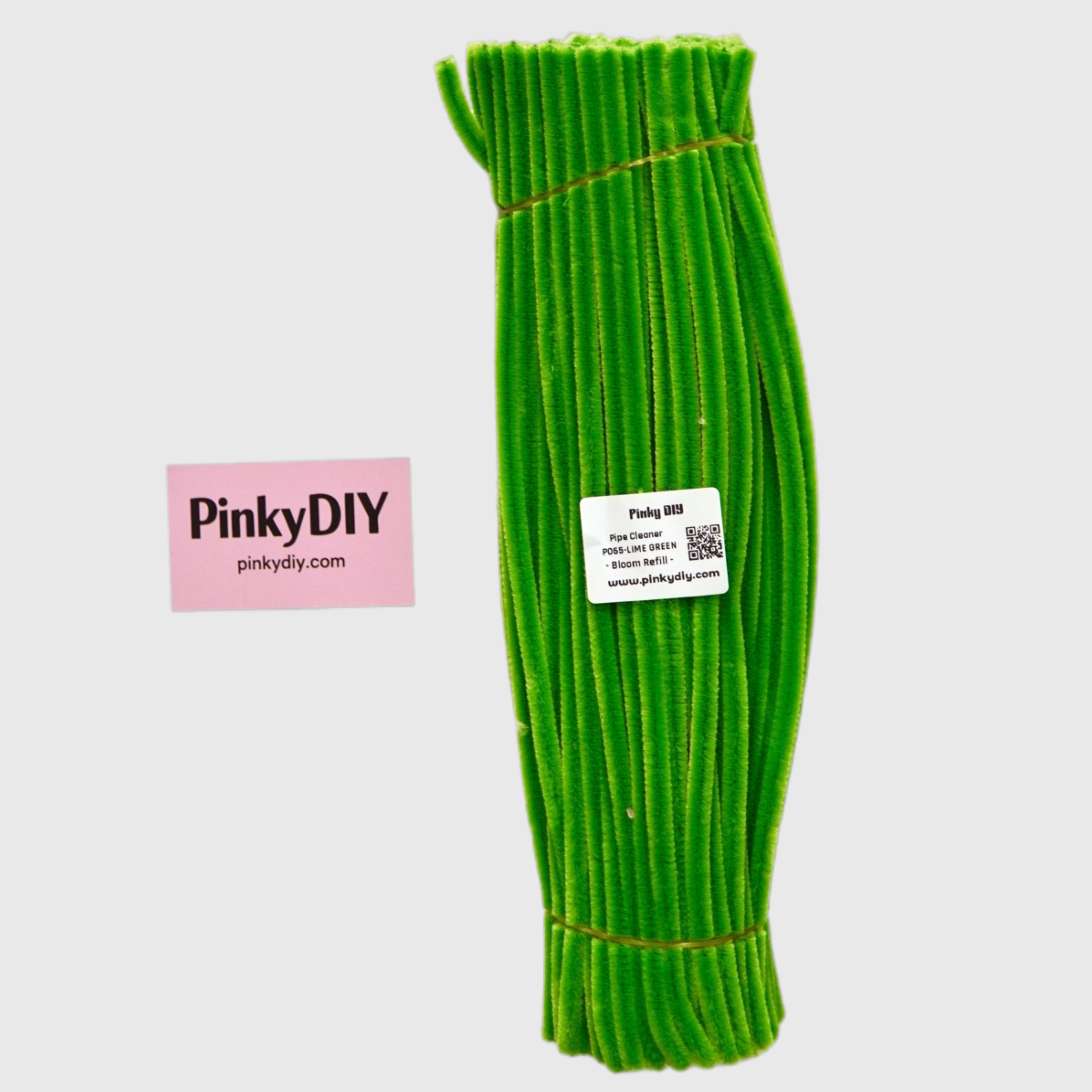 Green Pipe Cleaner Stems (Avocado, Mint & Matcha Tones)  | Soft Craft Stems for DIY Flowers