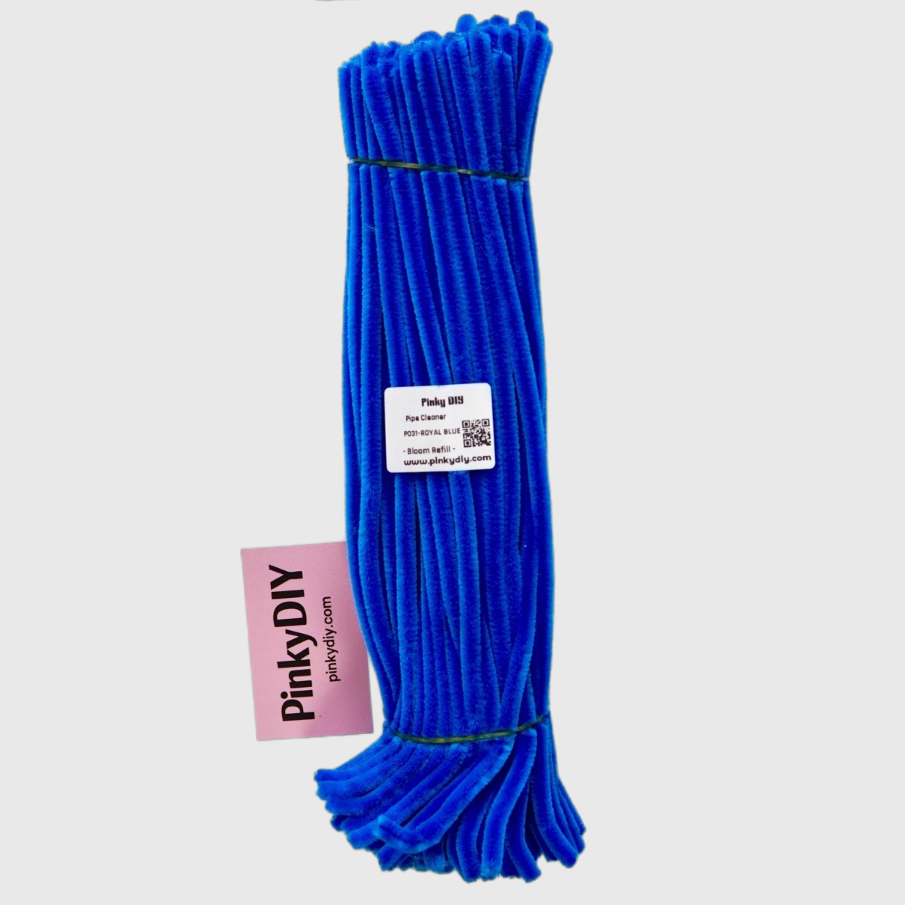 Blue Pipe Cleaner Stems (Sky, Baby & Navy Blue Tones)