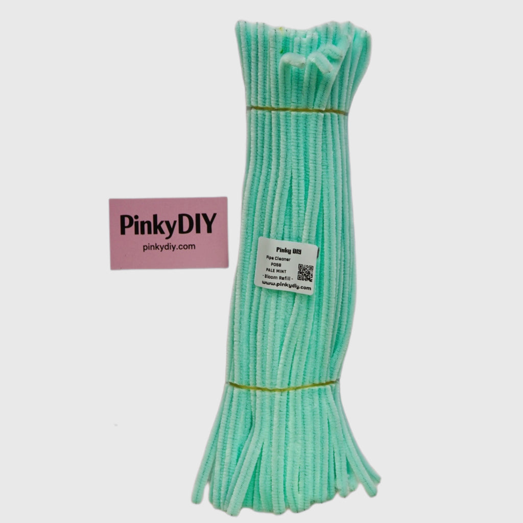 Teal, Blue & Green Pipe Cleaner Stems (Mint, Teal & Aqua Tones) - for DIY Crafts