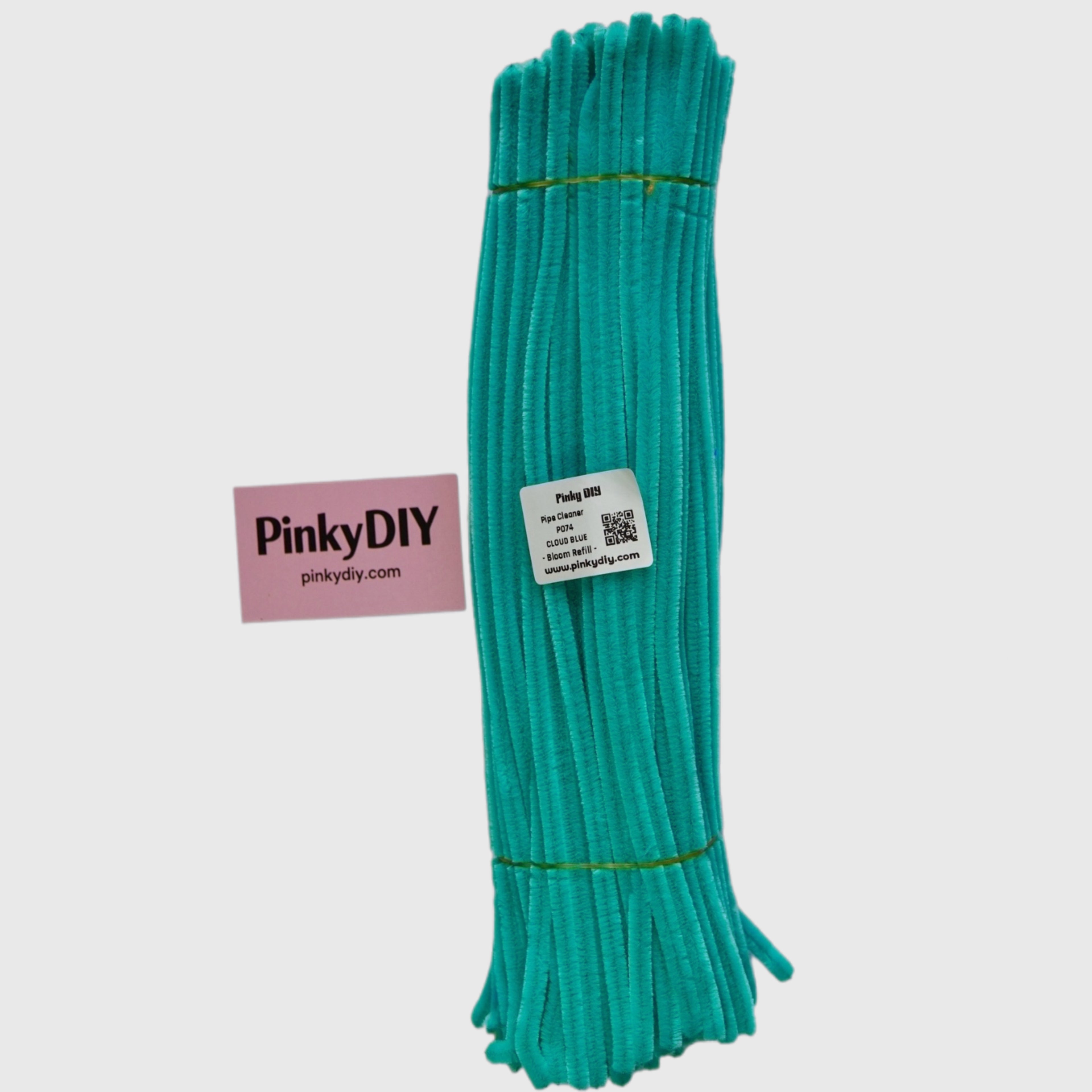 Teal, Blue & Green Pipe Cleaner Stems (Mint, Teal & Aqua Tones) - for DIY Crafts
