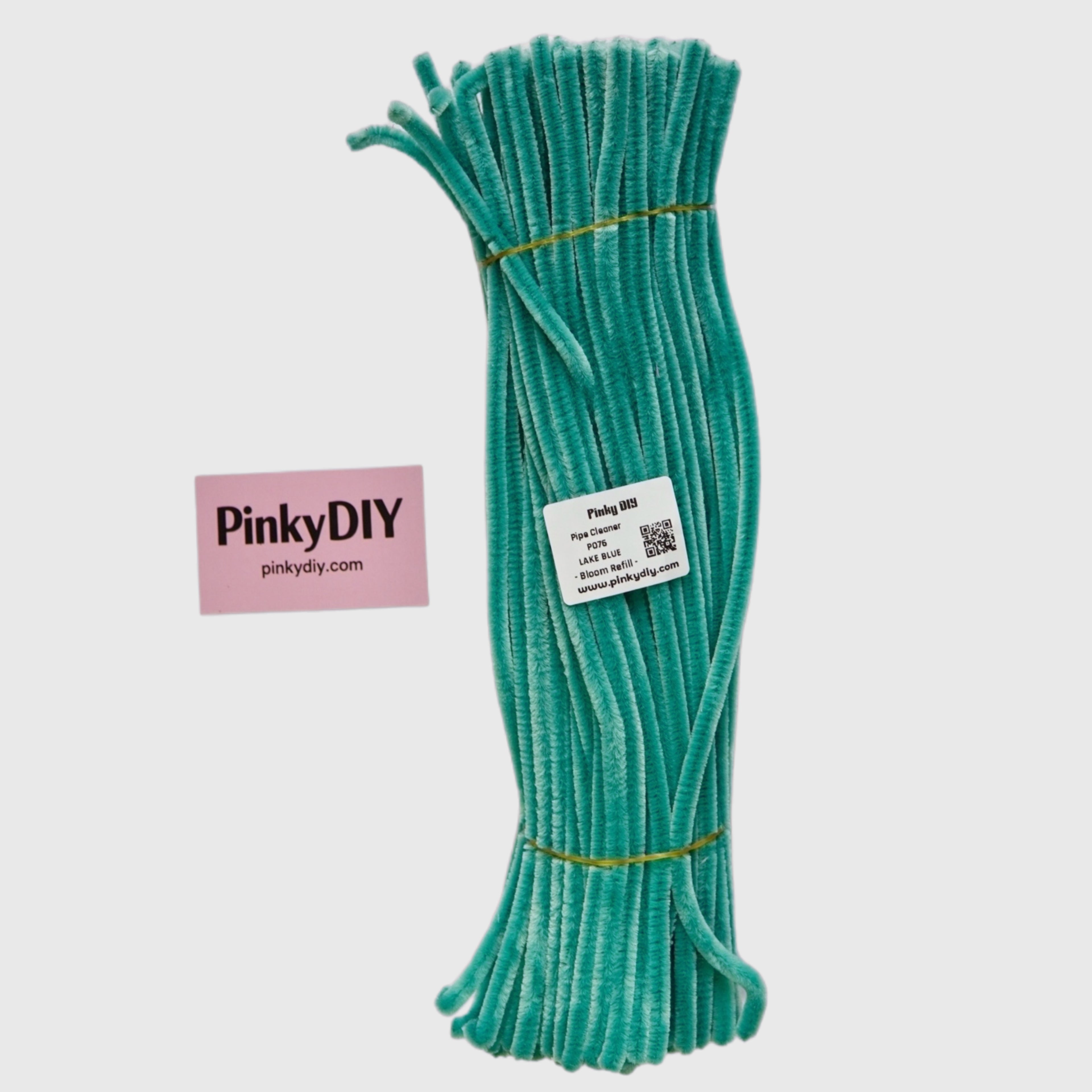 Teal, Blue & Green Pipe Cleaner Stems (Mint, Teal & Aqua Tones) - for DIY Crafts
