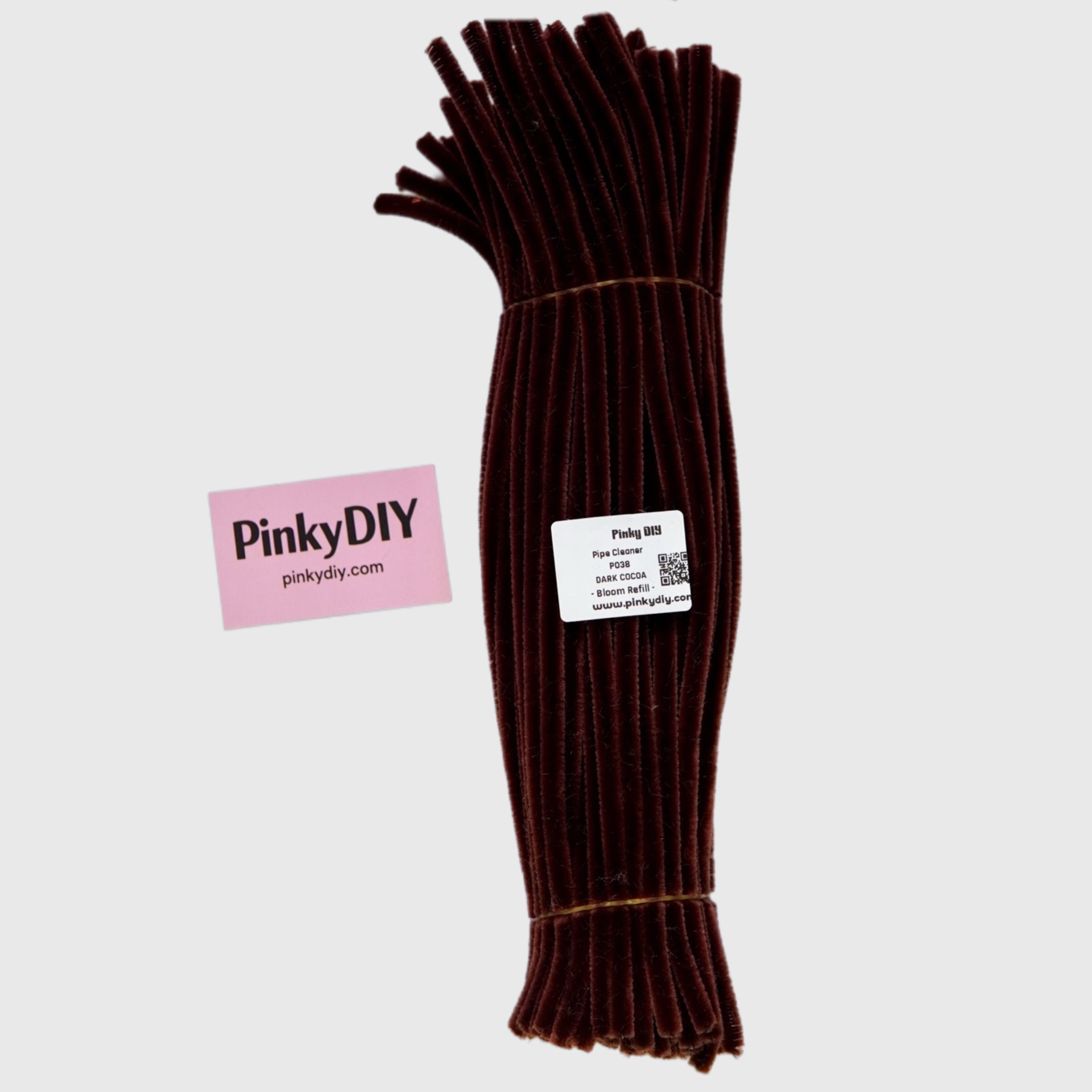 Brown & Neutral Pipe Cleaner Stems (Coffee, Caramel & Cocoa Tones) - for DIY Crafts