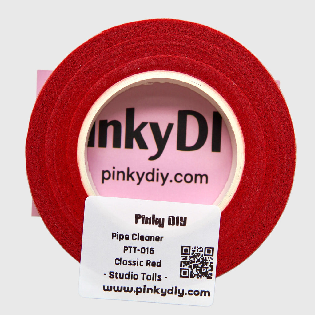 Ruban floral rouge et rose (nuances rose, fard et corail) - pour les créations DIY et les fleurs en chenille