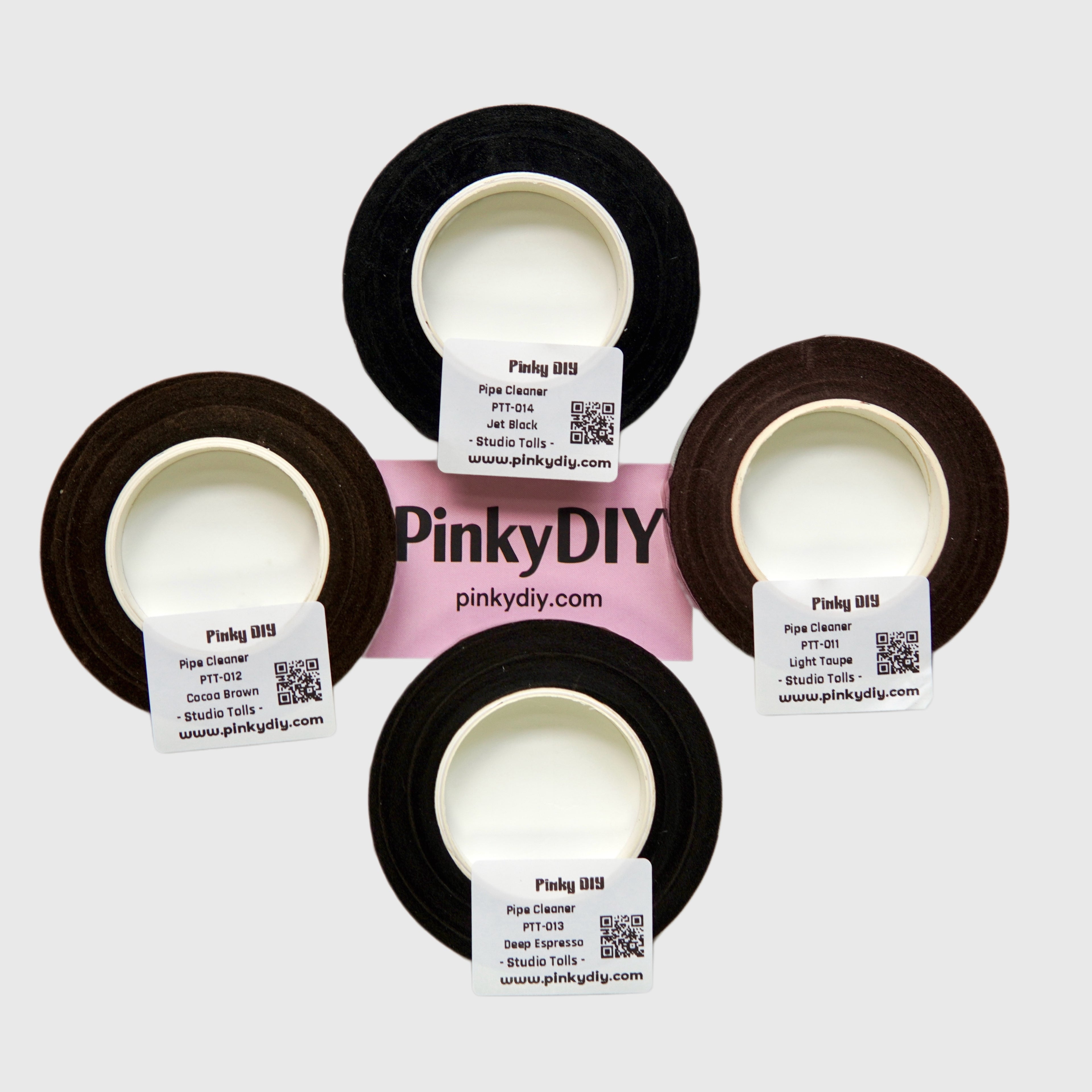 Black & Brown Floral Tape (Jet Black, Espresso & Taupe Tones)