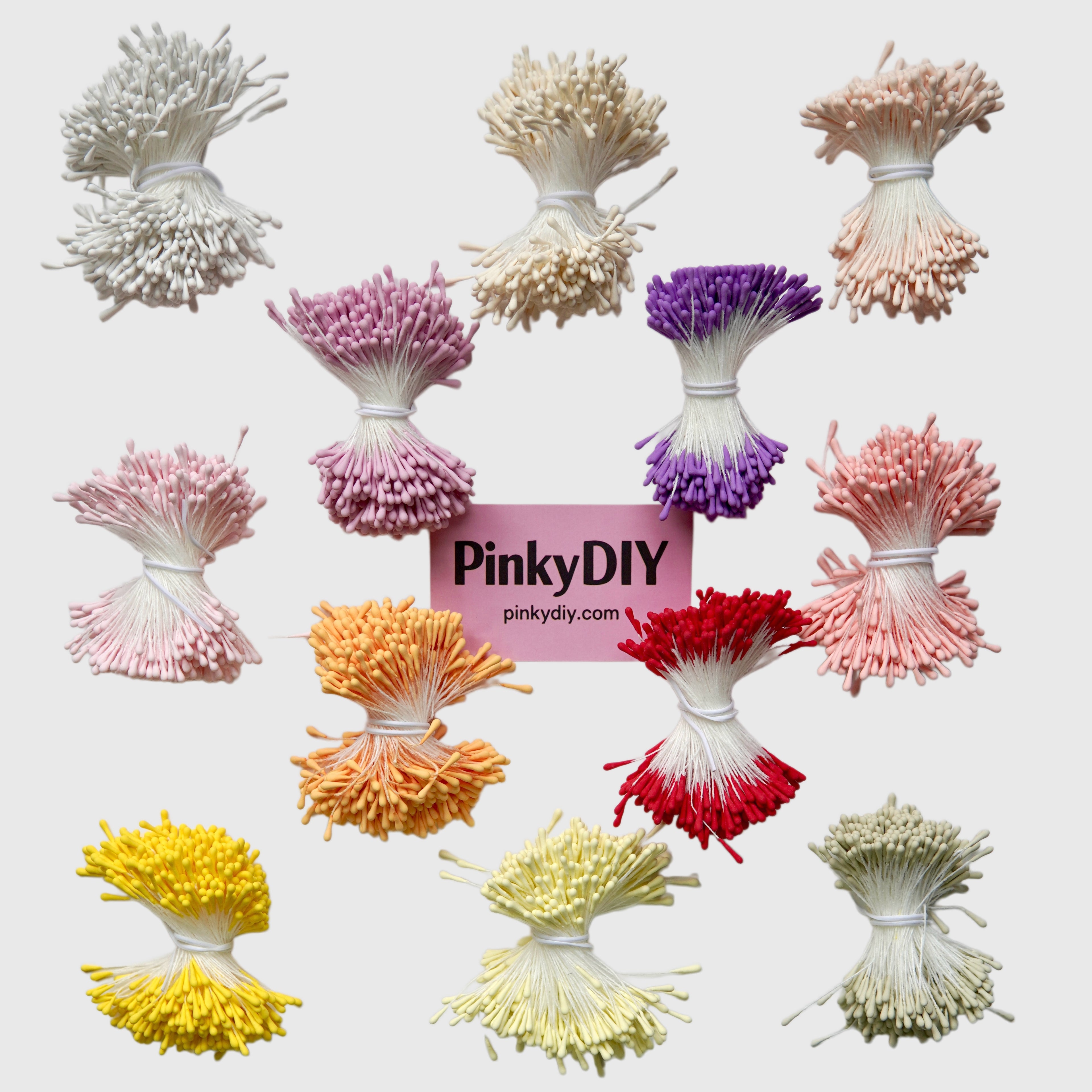 Colorful Artificial Flower Stamens for DIY flower - PinkyDIY