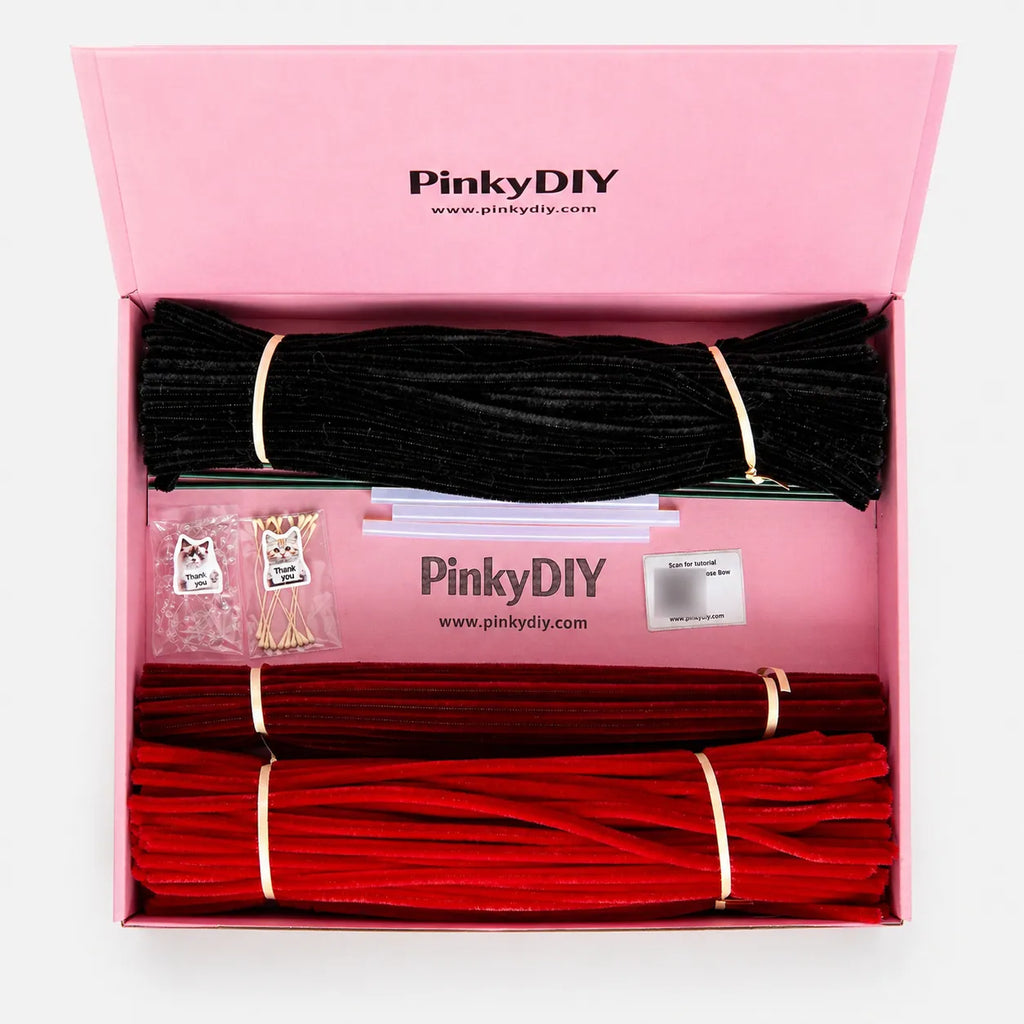 Rose Bow DIY Kit - Pure Cupid & Dark Cupid