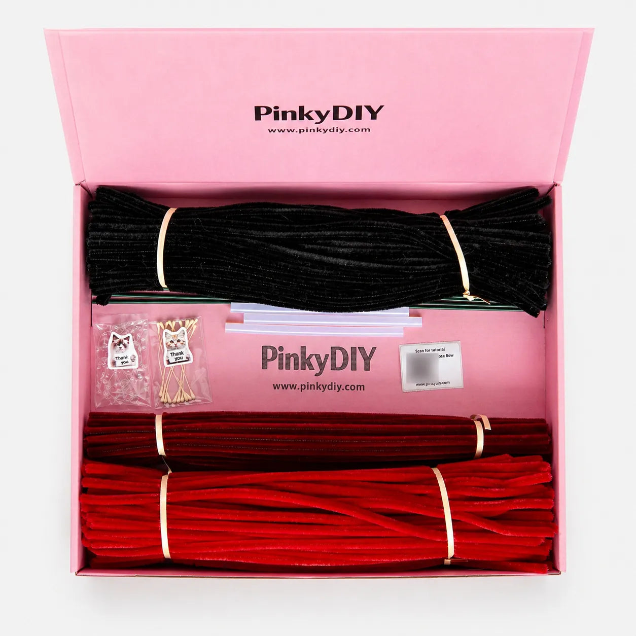 Rose Bow DIY Kit - Pure Cupid & Dark Cupid