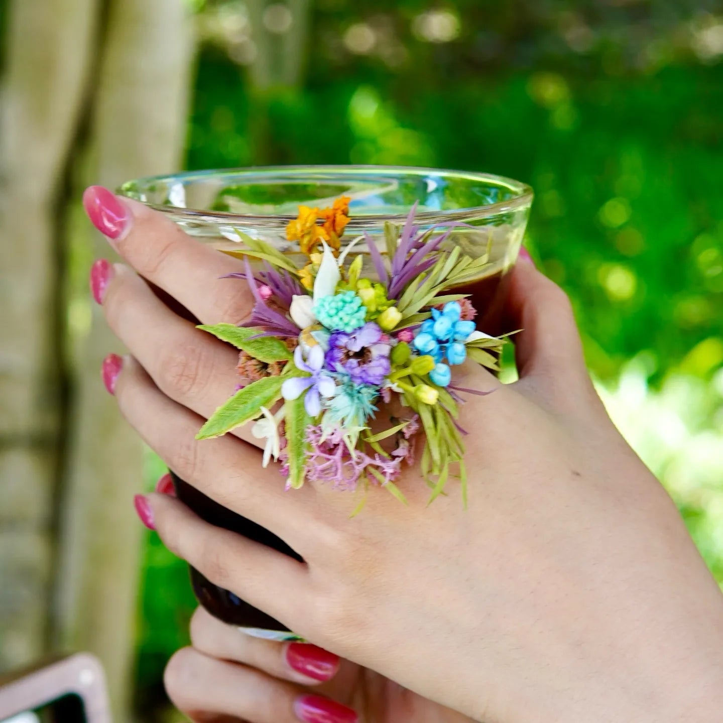 Flower Ring DIY Kit (Set of 2) - Wild Mix - Handmade Mini Bouquet Rings