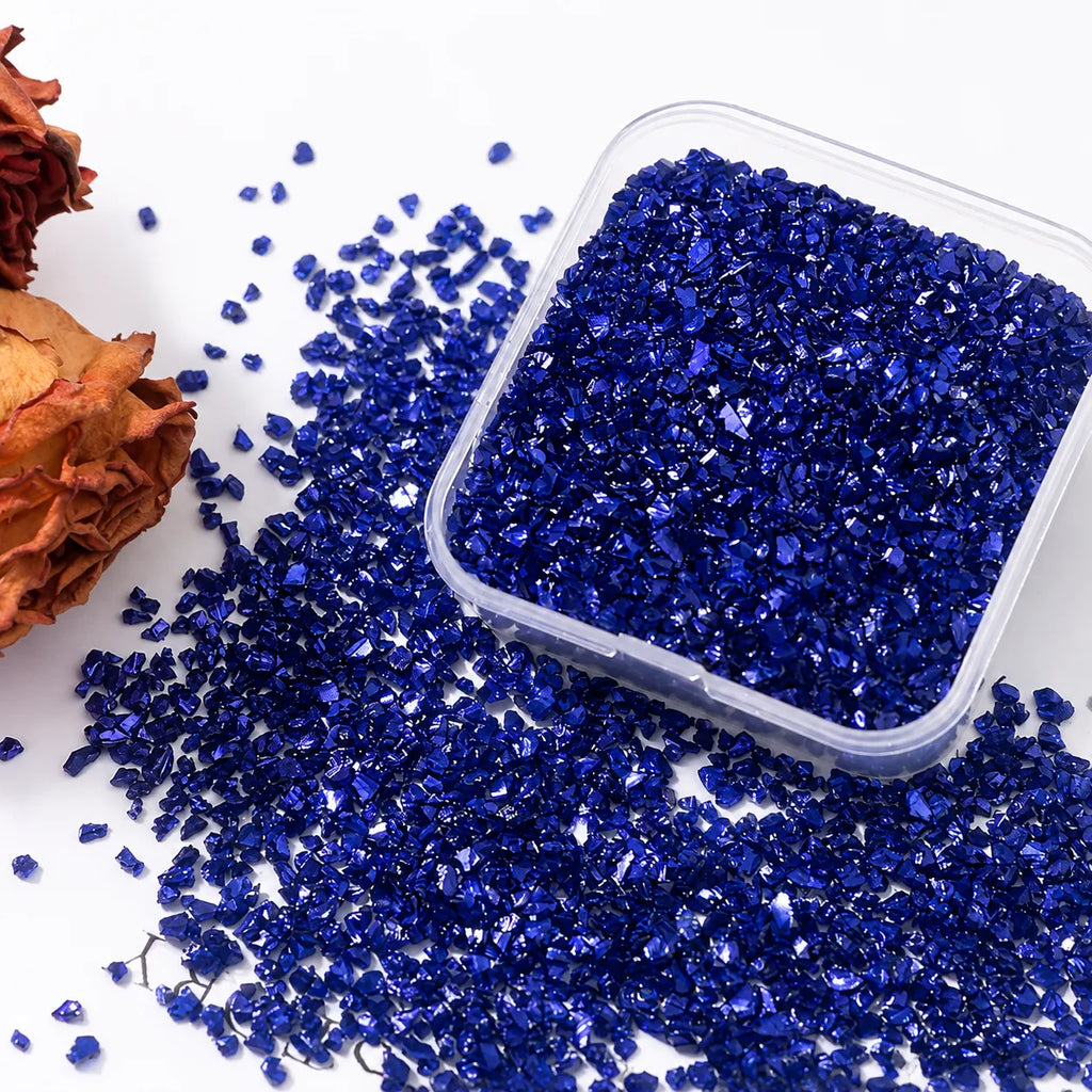 Ocean Blue Crushed Crystal Mix Pack – 30g | DIY Bedazzle Materials