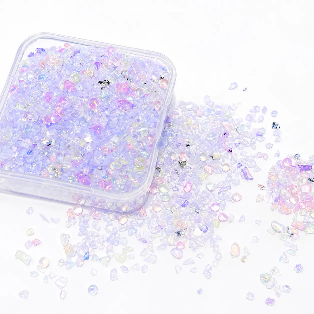 Purple Crushed Crystal Mix Pack – 30g | DIY Bedazzle Materials