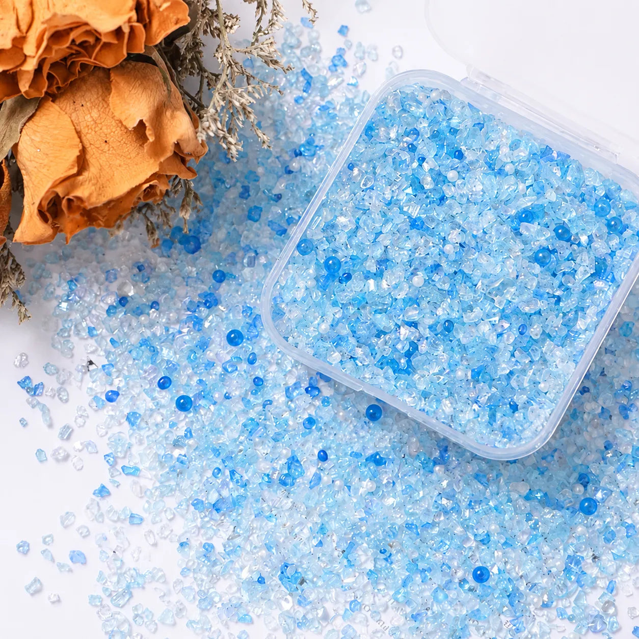 Ocean Blue Crushed Crystal Mix Pack – 30g | DIY Bedazzle Materials