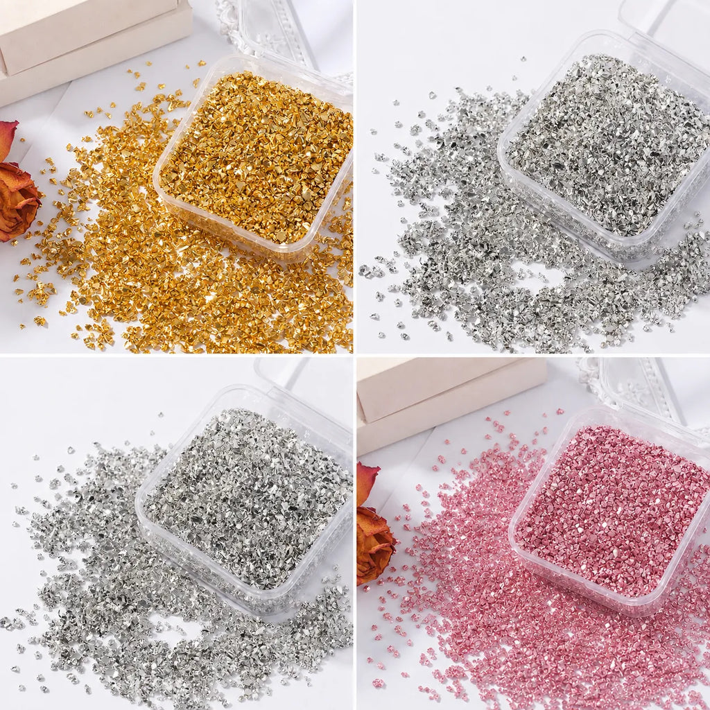 Luxe Metallic Crushed Crystal Mix Pack – 30g | DIY Bedazzle Materials