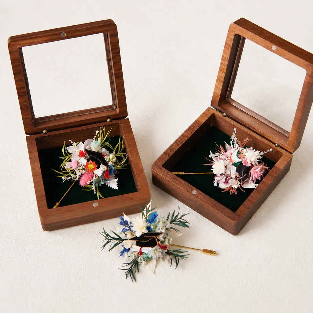 Kit DIY Boucles d'Oreilles Fleur - Mariage Pur - Mini Bouquets Faits Main