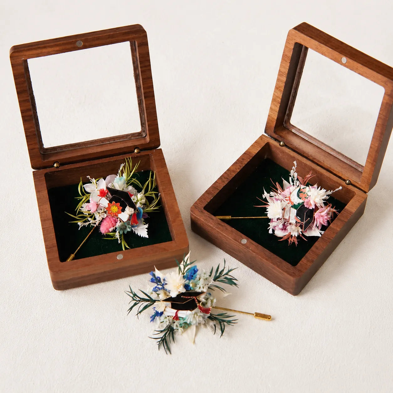 Flower Brooch DIY Kit - Woodland Reverie - Handmade Mini Bouquet Brooch
