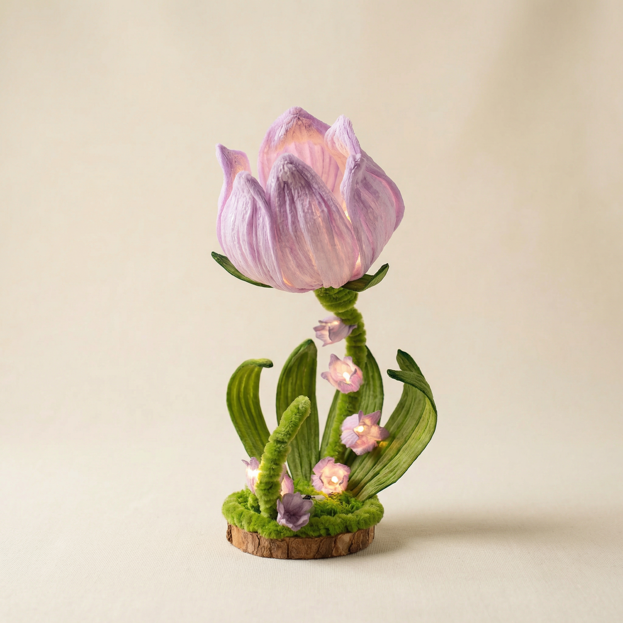 Handmade DIY Pipe Cleaner Kit – Lily of the Valley Night Light for Bedroom & Creative Decor