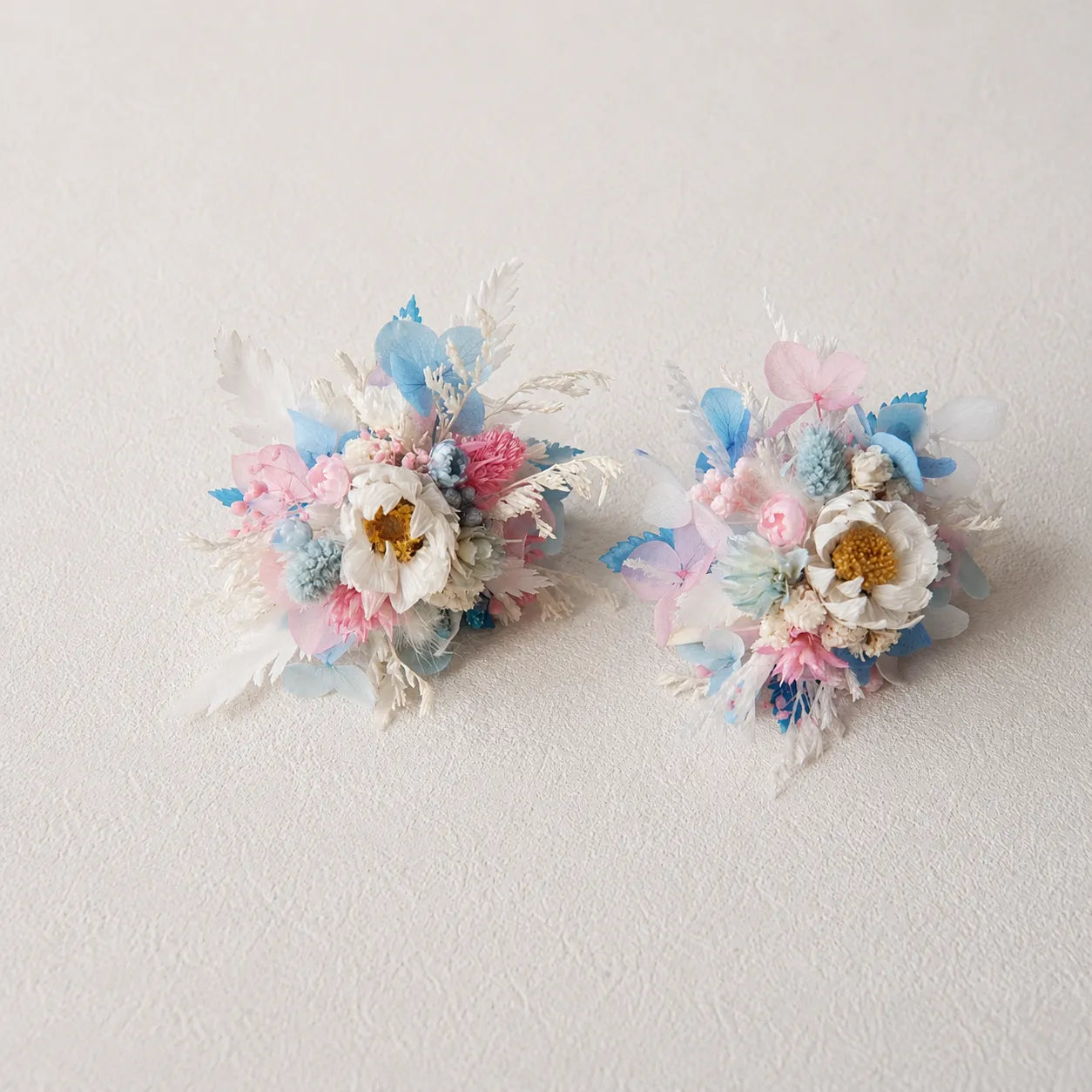 Flower Ring DIY Kit (Set of 2) - Macaron Candy - Handmade Mini Bouquet Rings