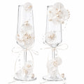 DIY Shell & Pearl Toast Champagne Flute Kit