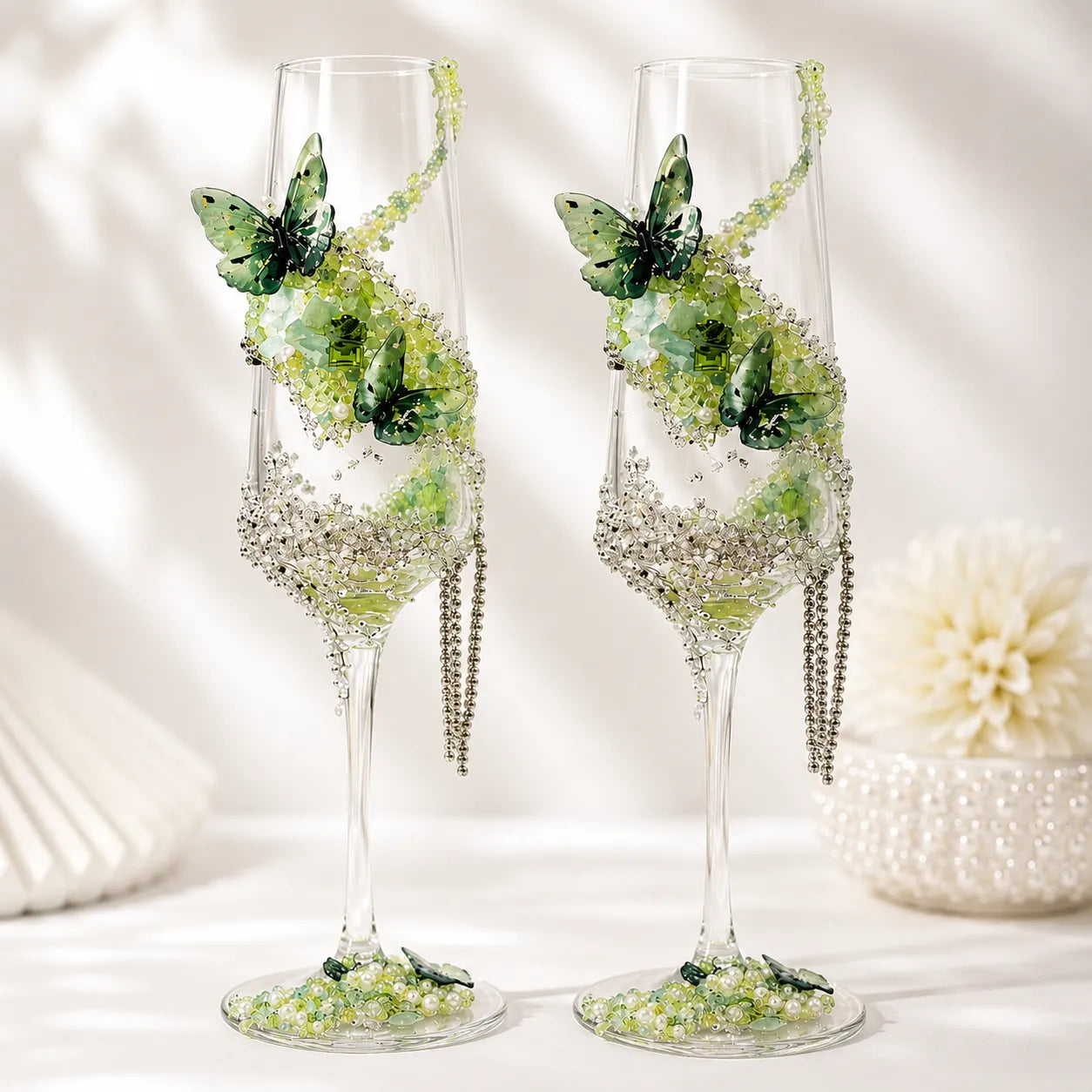 DIY Butterfly Toast Champagne Glass Kit