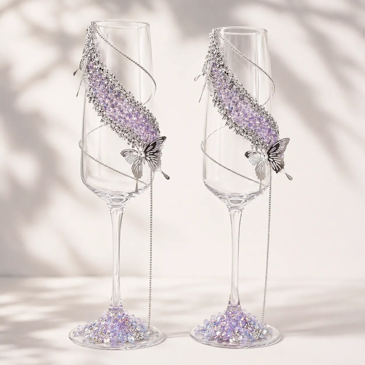 DIY Butterfly Toast Champagne Glass Kit