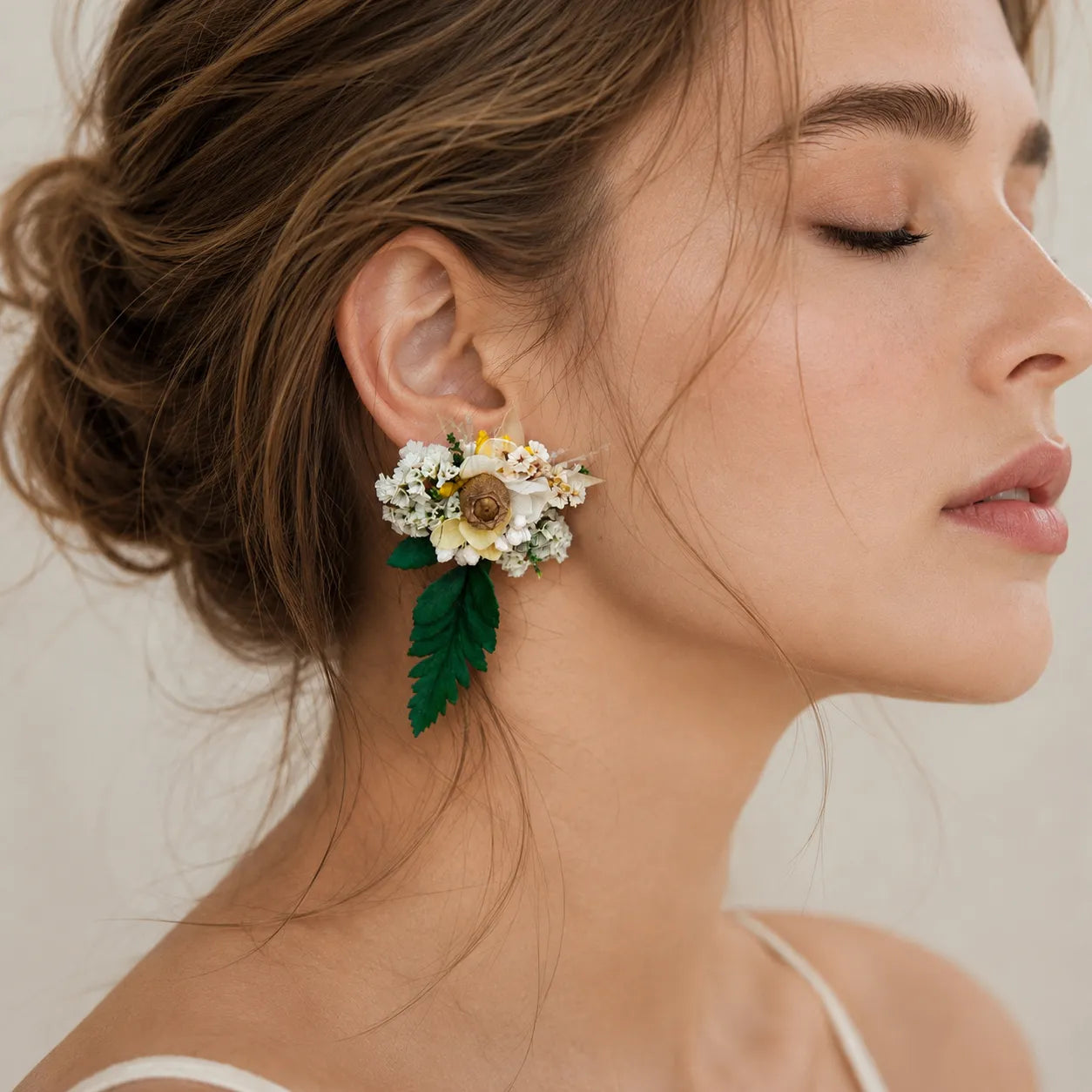 Flower Ear Ring DIY Kit - Woodland Reverie - Handmade Mini Bouquet Ear Rings
