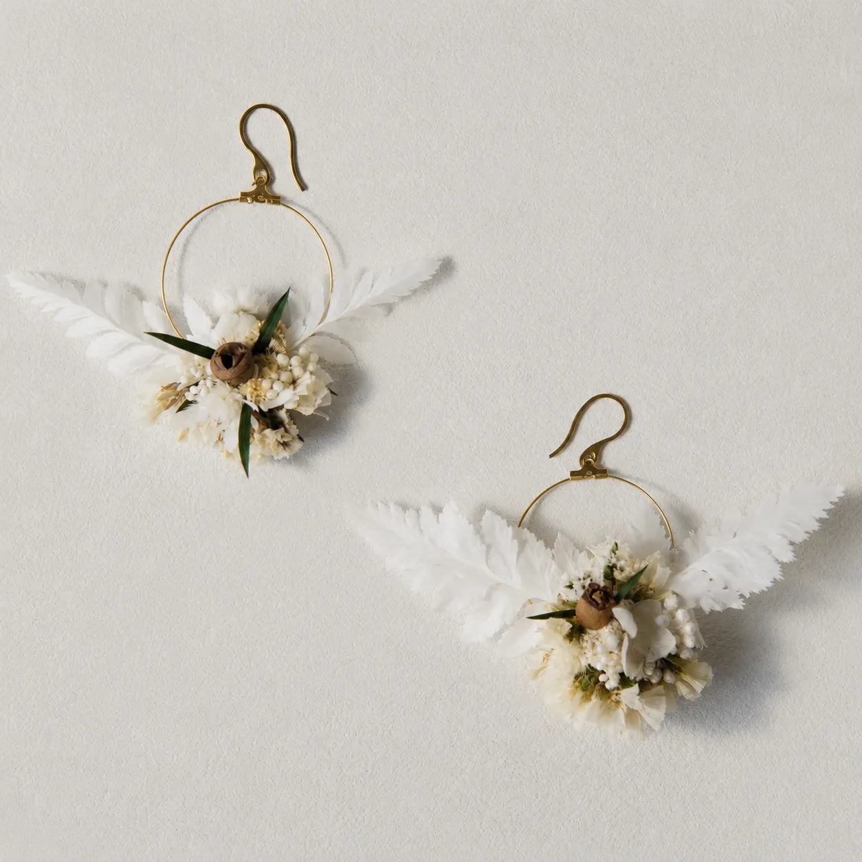 Flower Ear Ring DIY Kit - Pure Wedding - Handmade Mini Bouquet Ear Rings