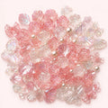 Pink Translucent Mixed Embellishment Pack – 100 pcs | DIY Charms & Pearls