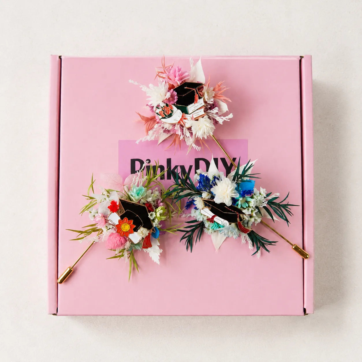 Flower Brooch DIY Kit - Woodland Reverie - Handmade Mini Bouquet Brooch